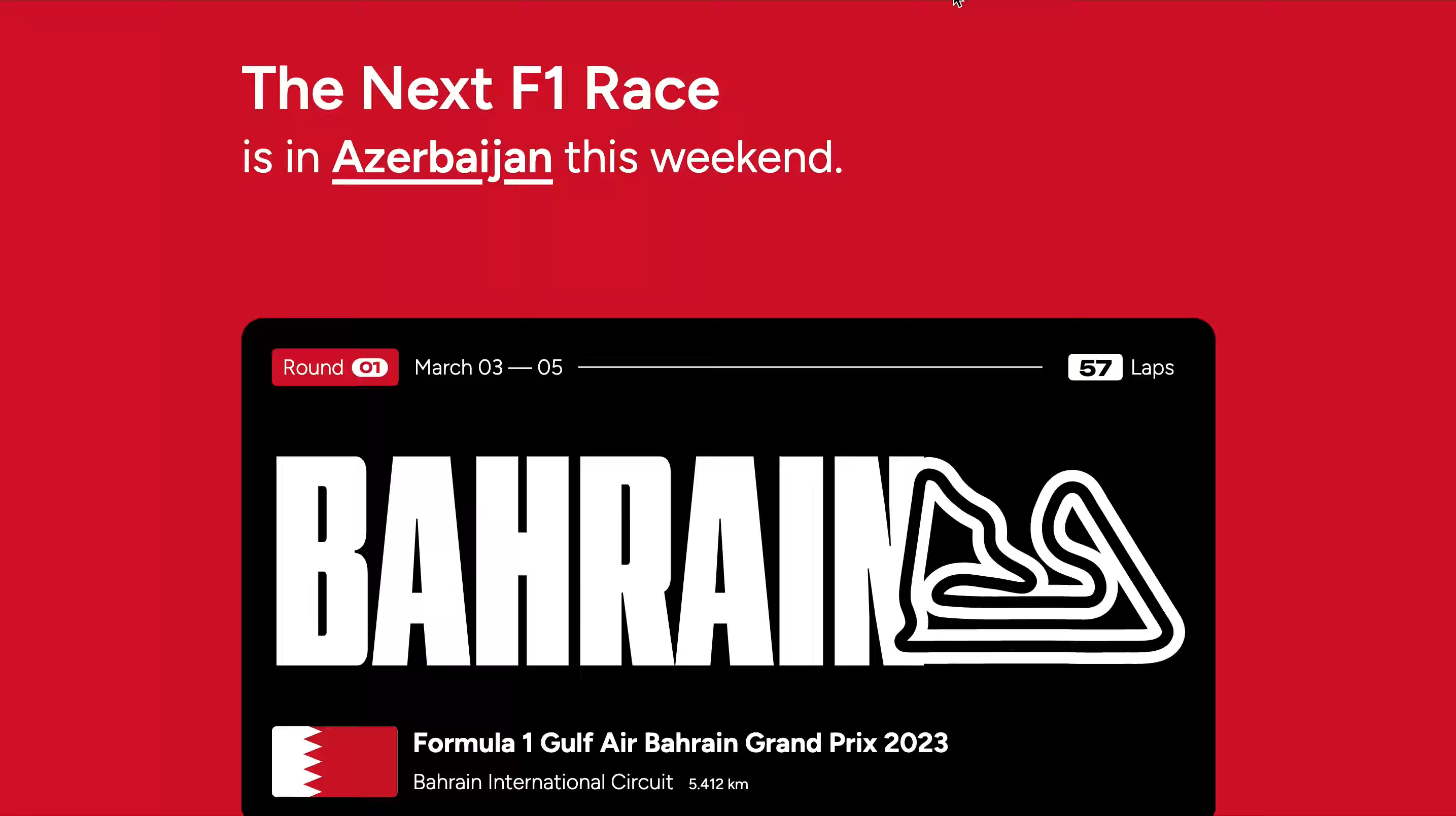 The Next F1 Race, as it looked when Savas Labs built it